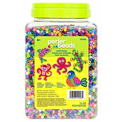 Perler Small + Large Basic Shapes Clear Pegboards for Fuse Beads, Pack of 5  80-26082
