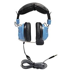HamiltonBuhl Deluxe Headset With Gooseneck Mic And In-Line Volume Control Plus TRRS Plug