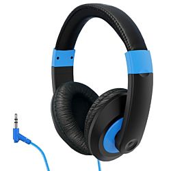 HamiltonBuhl® Smart-Trek™ Headphone, NO MICROPHONE - BLUE Accents