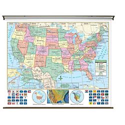 Classroom U.S. Primary Wall Map 64