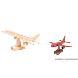 Darice Wood Model Kit - Jumbo Jet - 7 x 4 inches (9178-94)