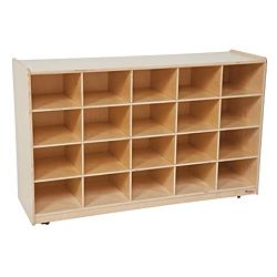 Wood Designs Children WD14589 Tip-Me-Not 20 Tray Storage without Trays,  30