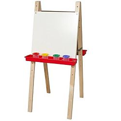 Wood Designs Children's Double Adjustable Easel with Markerboard WD-18925