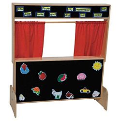 Wood Designs Children Play, Deluxe Puppet Theater with Flannelboard WD-21652