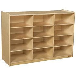Wood Designs Children Cubby Shelves, Natural wood Color, 29-1/16