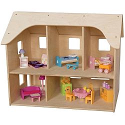 Wood Designs Children Play, One Sided Doll House WD-990855