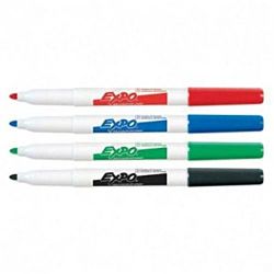 EXPO  Low Odor Dry Erase Marker, Fine Tip. Assorted , 4-Count - 86074