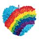 Rainbow Heart Tissue Paper Craft Kit - 12 Project Pack