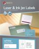 MACO Laser/Ink Jet White Address Labels, 1-1/3 x 4 Inches, 14 Per Sheet, 1400 Per Box ML-1400