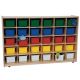Wood Designs 30 Tray Storage Natural with Assorted Trays, WD-16033