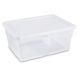 Sterilite 16 Quart Clear Storage Box Clear 16 3/4