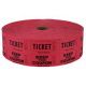 Double Roll Raffle Tickets, 2000ct, Red