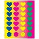 Hygloss Heart Shapes Stickers 3 Sheets (1860)