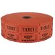 Double Roll Raffle Tickets, 2000ct,  Orange  