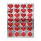 Hygloss Foil Red Hearts Stickers 20 Sheets (1863-1)