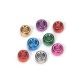 Pony Beads Acrylic Assorted Metallic Plated Colors 6 x 9mm 380 pieces