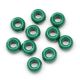 Pony Beads Plastic Opaque Green 9mm 900 pieces