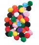 Acrylic Pom-Poms, 1 Inch, Bright Assorted Colors, 100/Bag