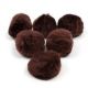 1 inch Acrylic Pom Poms -Brown- 100 pack