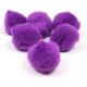 1 inch Acrylic Pom Poms - Purple- 100 pack