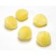 1 inch Acrylic Pom Poms - Yellow - 100 pack