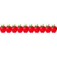 Hygloss Classroom Die Cut, Red Apples Border, 3 x 36-Inch 12-Pack, 33648