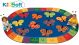 Kids Soft 123 ABC Butterfly Fun Rug, Carpet 3'10
