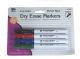 Charles Leonard, Dry Erase Markers with Chisel Tip, 4 Pack, Assorted Colors 47814