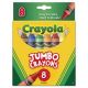 Crayola Jumbo Crayons - Assorted Colors - 8 /Box (520389)