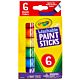 Crayola Washable Paint Sticks, 6 colors, (BIN54-6207)