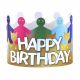 Hygloss  24-Piece Happy Birthday Paper Crowns 65255