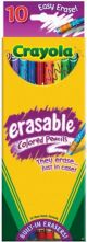Crayola 10 Count Erasable Colored Pencils