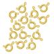 Gold Spring Ring Clasps - 6mm 144 pieces per package