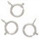 Silver Spring Ring Clasps - 6mm 144 pieces per package