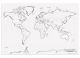 PACON GIANT WORLD MAP 48IN X 72IN,  PAC78770