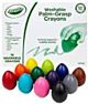 Crayola® Classpack  Washable Palm-Grasp  Crayons in Egg Shape, for Toddlers,12 Count (BIN81-1151)