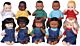Marvel Education MTC5002 Multi-Ethnic School Dolls (Pack of 10)