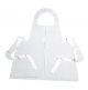 Disposable Paint Apron, Sleeveless,  Youth Size White Plastic, 100 Aprons per Pack