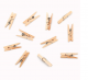  Mini Spring Clothespins - Natural - 1 Inch - 50 Pieces