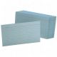 Colored Ruled Index Cards Blue 100/Pack  4 x 6