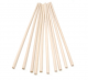 Wooden Dowel Rods - 1/4 x 12 inches, Pack of 10