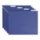 Hanging File Folder with Tab, 1/5-Cut Adjustable Tab, Legal Size, Blue , 25 per Box 