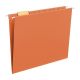 Hanging File Folder with Tab, 1/5-Cut Adjustable Tab, Letter Size, Orange, 25 per Box 
