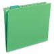 Hanging File Folder with Tab, 1/5-Cut Adjustable Tab, Legal Size, Bright Green, 25 per Box 