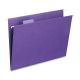 Hanging File Folder with Tab, 1/5-Cut Adjustable Tab, Letter Size, Violet, 25 per Box 