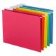 Hanging File Folders, 1/5-Cut Tab, Legal Size, 25 Per Box, Assorted Primary Colors