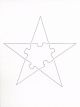 Compoz-A-Puzzle® Blank 6 Piece Star Shape Puzzles, 6