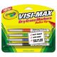 Crayola Dry Erase Markers CFine Tip  (4 Count), Visimax - 98-8901