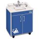 Children's classroom Sink,  Blue Cabinet With White ABS Single Basin and Counter top