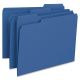 File Folder, 1/3-Cut Tab, Letter Size, Blue , 100 per Box